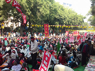 Peasant Rally in Delhi