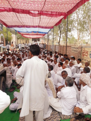 Farmers dharna started on 26th June 2018