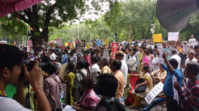 Parliament Street demo on 30 Aug 2018