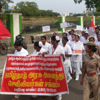 Tamilnadu-health-workers-March